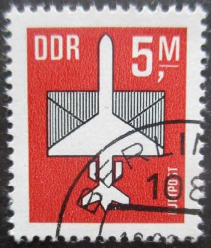 DDR poste aérienne N°14 oblitéré cote 1,50€