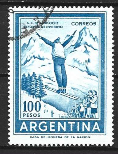 Argentine 1961 - sport : saut à ski - yt : 606E