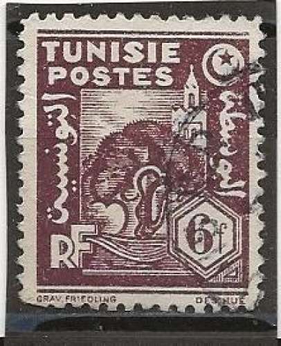 TUNISIE COLONIE FRANCAISE   ANNEE 1944-45 YT N°264 OBLI cote 0.75€