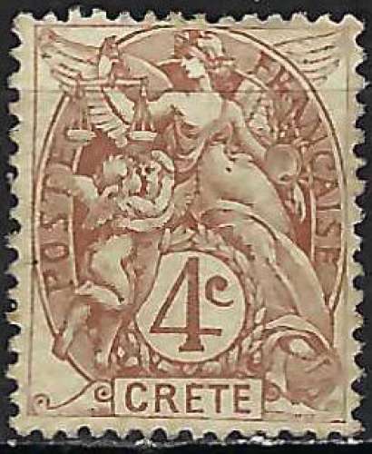 Crète - 1902-03 - Y & T n° 4 - MNG