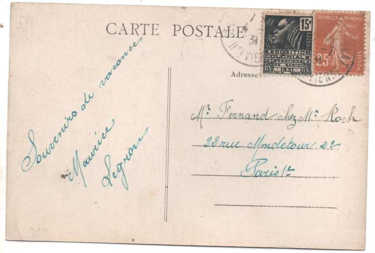 cpa 87 Eymoutiers Vue gnérale ( sur la gare )