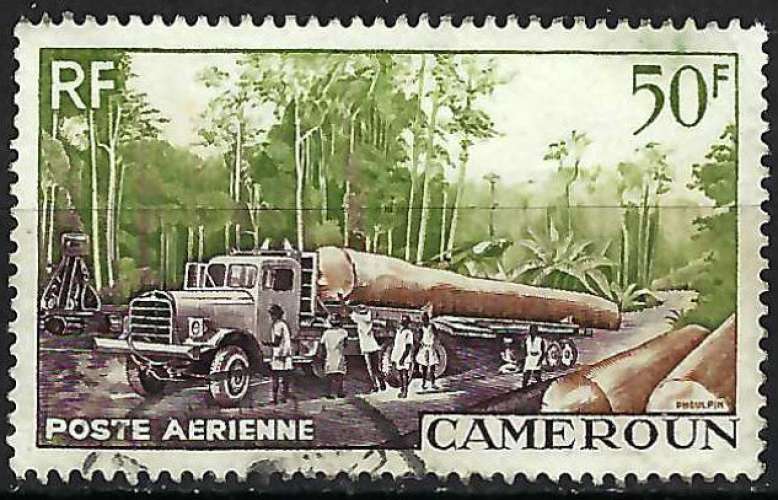 Cameroun - 1955 - Y & T n° 46 Poste aérienne - O.