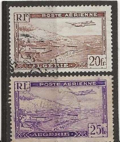 COLONIE ALGERIE  PA  ANNEE 1946-47  YT N°4-5 OBLI    