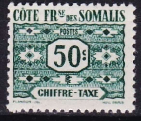Cote des Somalis - Timbres-taxe - Y&T N° 46**