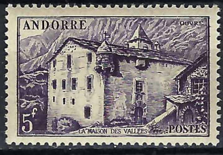 Andorre Français - 1948-51 - Y & T n° 124 - MNH