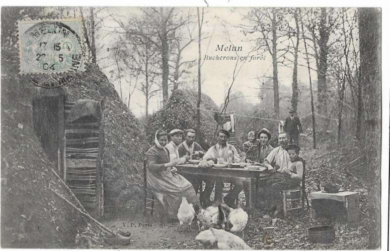MELUN: Bûcherons en forêt