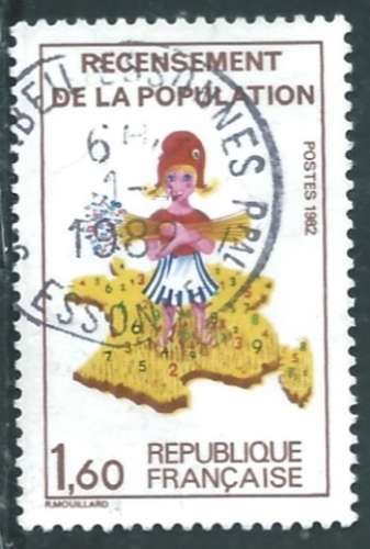 France - Y&T 2202 (o) - Recenssement de la population -