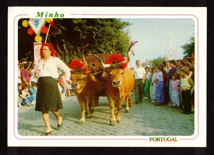 Portugal Minho jour des fêtes  machine à affranchir (?)