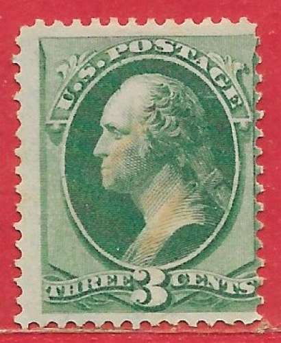 Etats-Unis d'Amérique n°41 3c vert 1870-79 (*)