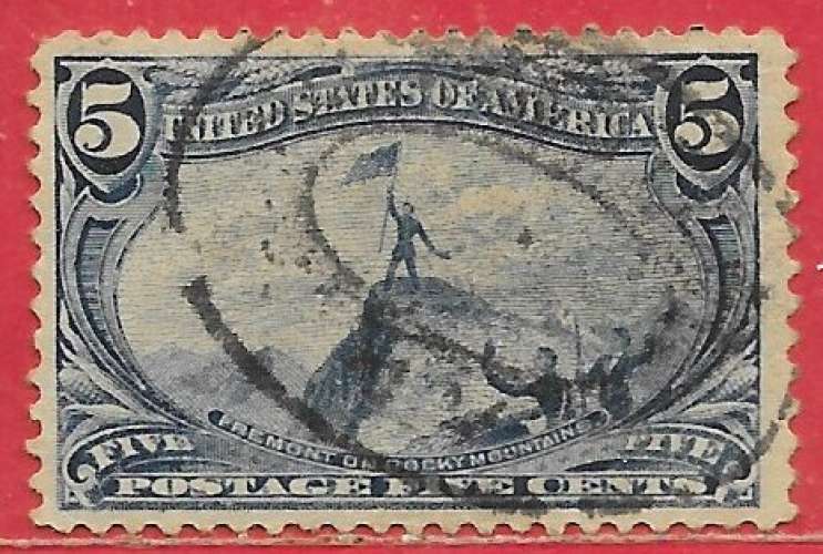 Etats-Unis d'Amérique n°132 5c bleu 1898 o