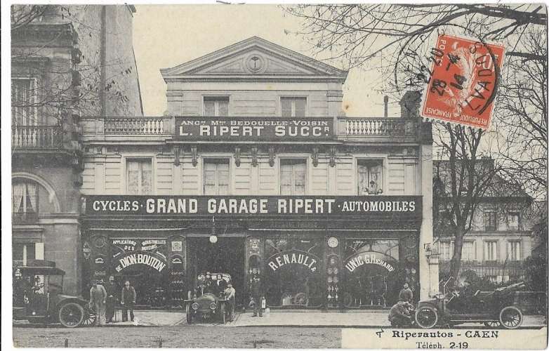 CAEN: Grand Garage Ripert cycles automobiles (Dion Bouton, Renault, Unic) - Dubosq édit