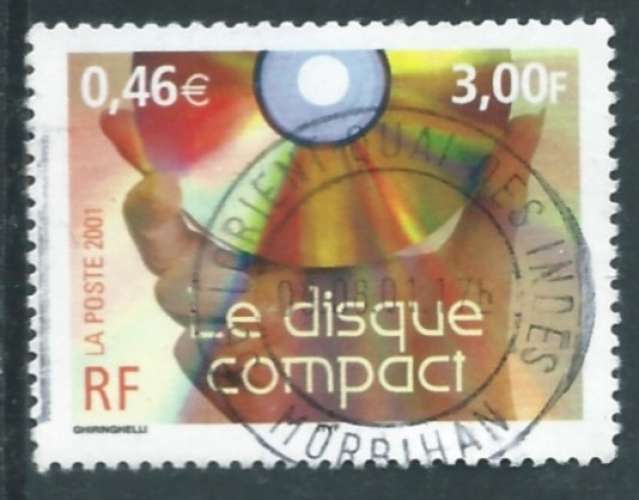 France - Y&T 3376 (o) - Le disque compact -