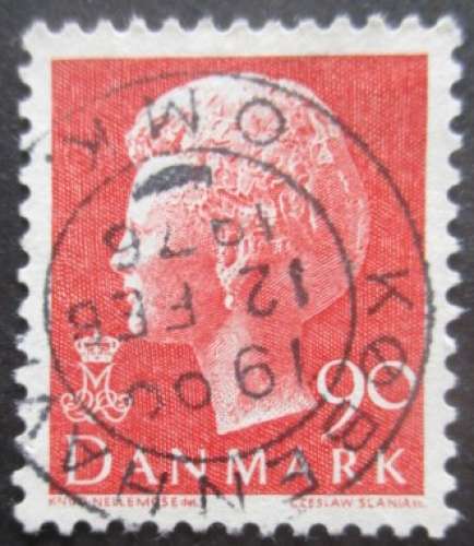 DANEMARK N°581a non fluo Margrethe II oblitéré 