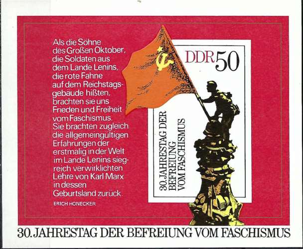 Allemagne Orientale - 1975 - Y & T n° 37 Blocs & feuillets - MNH