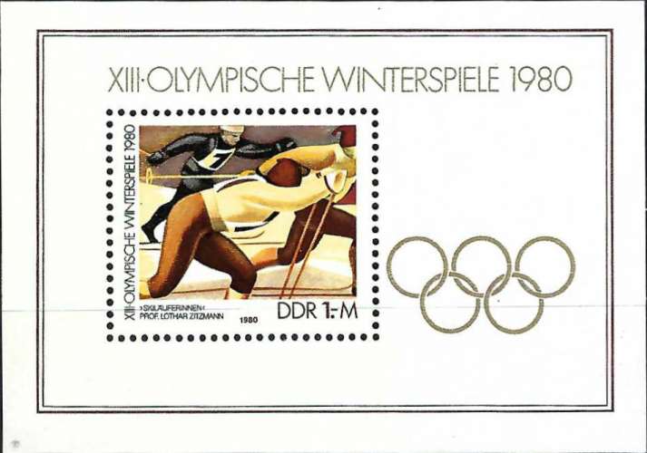 Allemagne Orientale - 1980 - Y & T n° 55 Blocs & feuillets - MNH