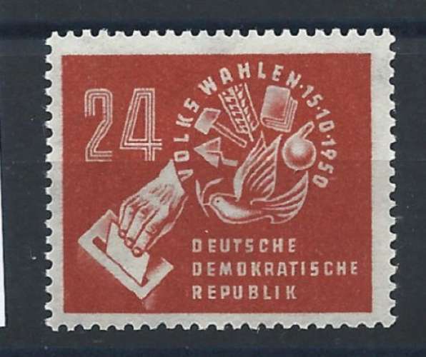 Allemagne RDA N°27** (MNH) 1950 - Élection du 15 octobre