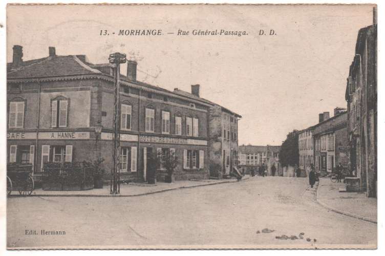 cpa 57 Morhange Rue Général Passaga