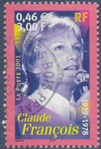 FRANCE 2001 : yt 3394 Oblitéré/Used # Claude François