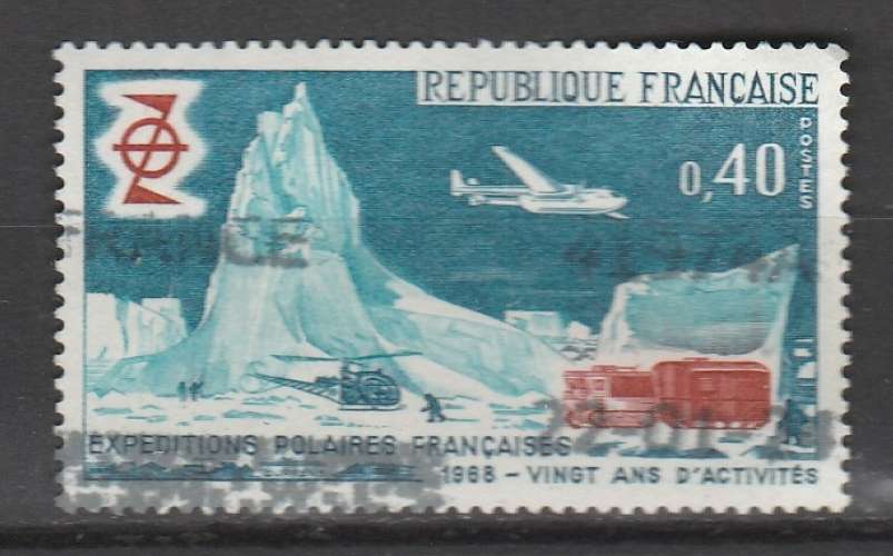 France 1968  YT 1574 Expéditions polaires