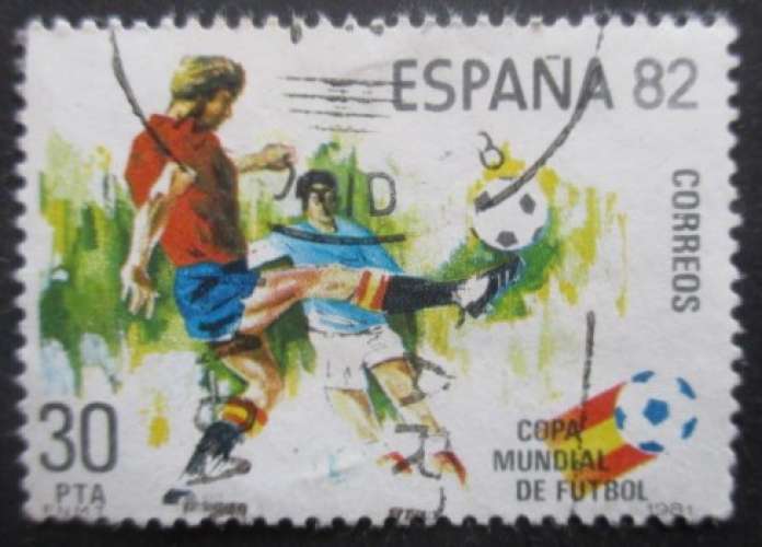 ESPAGNE N°2242 Coupe du monde de Football 1982 oblitéré