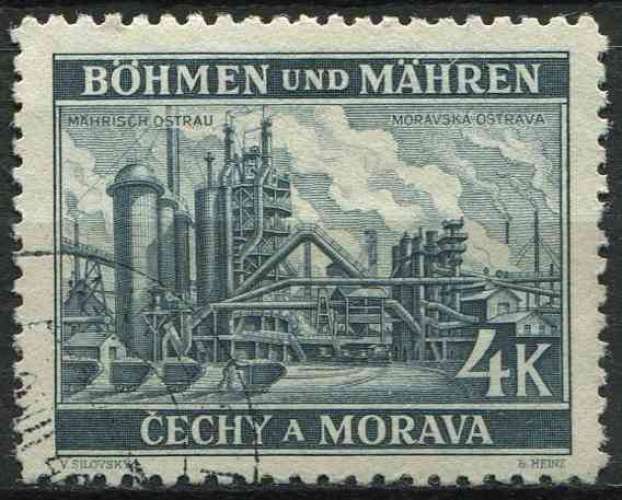 BOHEME ET MORAVIE 1939 OBLITERE N° 34