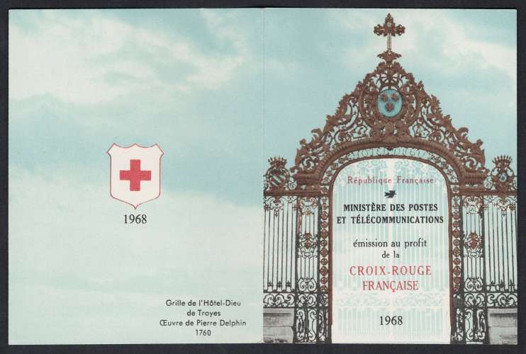 France 1968 Carnet croix-rouge n°2017**