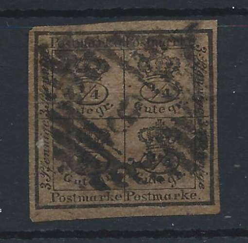 Allemagne - Brunswick N°16 Obl (FU) 1857 - Armoiries