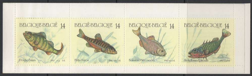 Belgique Carnet N° C 2383 ** MNH non plié POISSONS 1990