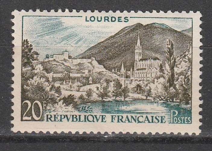 France 1958 YT 1150 Lourdes neuf MNH