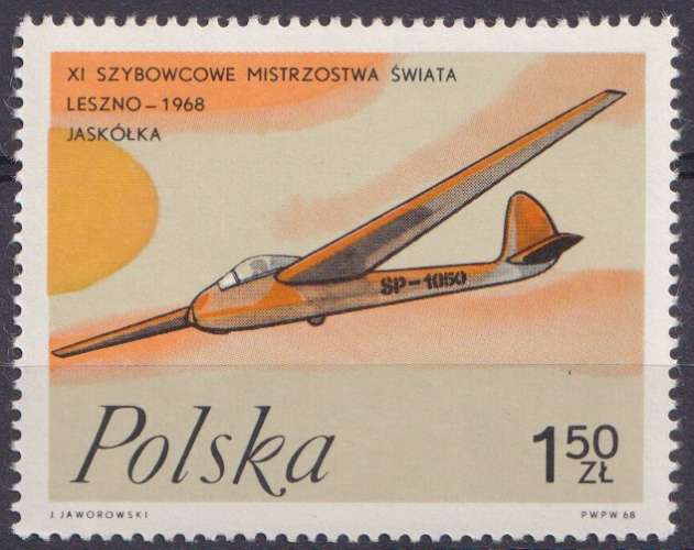 Pologne 1968 Y&T 1698 neuf ** - Championnats du Monde de vol à voile 