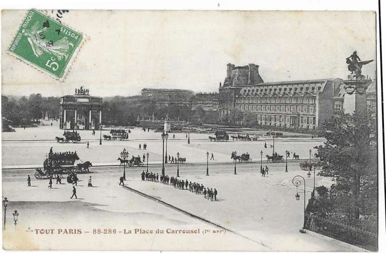 TOUT PARIS - 88-286 - la Place du Carrousel - coll Fleury