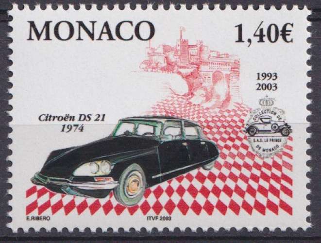 Monaco 2002 Y&T 2371 neuf ** - Automobiles - Citroen DS21 