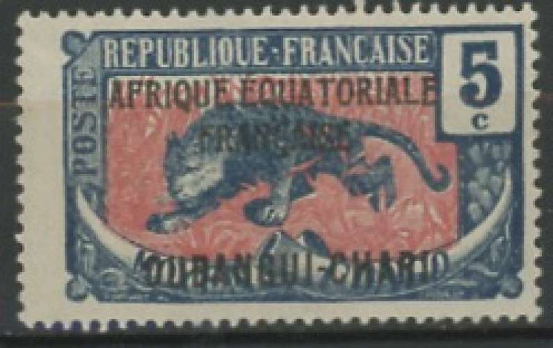 OUBANGUI  neuf * N° 46  trace de charnière