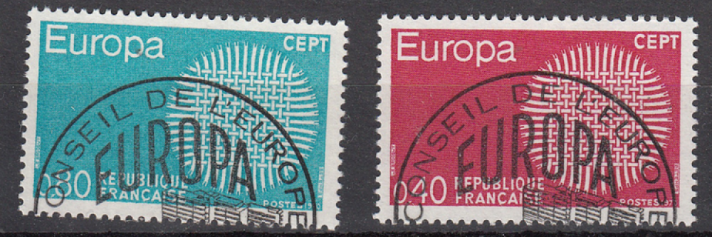 France (1970) Europa Cept, Yv. 1637-38 Ø
