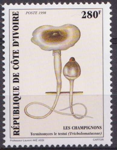 Côte d'Ivoire 1998 Y&T 1001 neuf ** - Champignons 