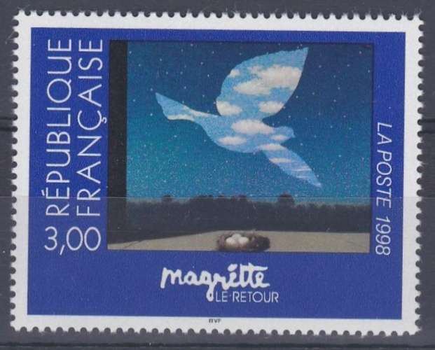 France 1998 3145 ** Tableaux René Magritte Le Retour Colombe