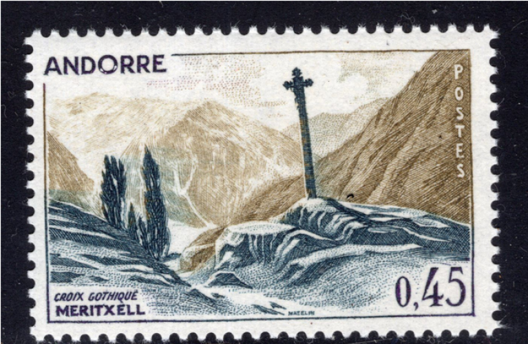 Andorre française - 1970 - Croix gothique ** MNH