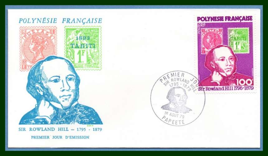 Polynésie FDC N° 141 Rowland Hill 1979 TP/TP 