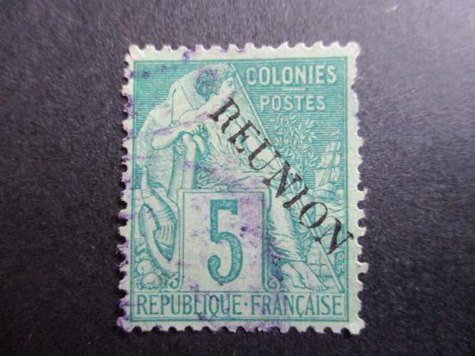 Réunion y & t 20 obl 1891