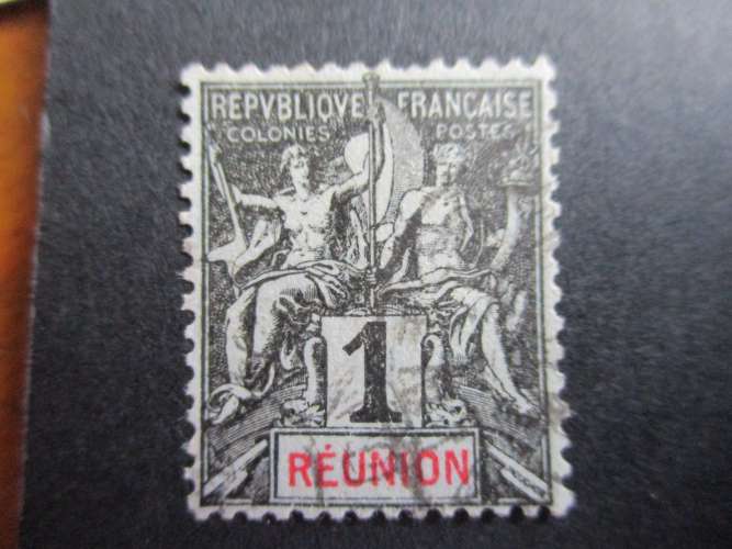 Réunion y & t 32 obl 1892