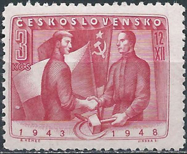 Tchécoslovaquie - 1948 - Y & T n° 487 - MNH