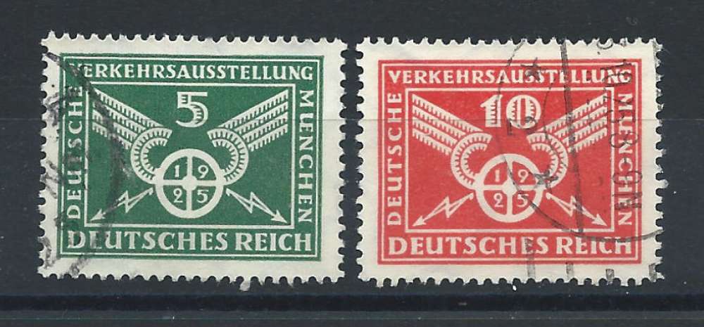 Allemagne Empire N°363/64 Obl (FU) 1925 - Exposition des transports
