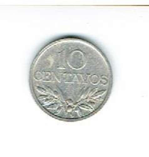 PORTUGAL  1976 - PIÈCE DE 10 CENTAVOS ALUMINIUM KM 594. 