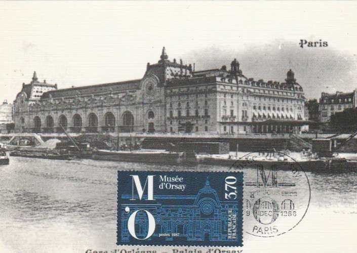 France N° 2451 -1986 -  Carte maximum - Paris Musée d'Orsay 