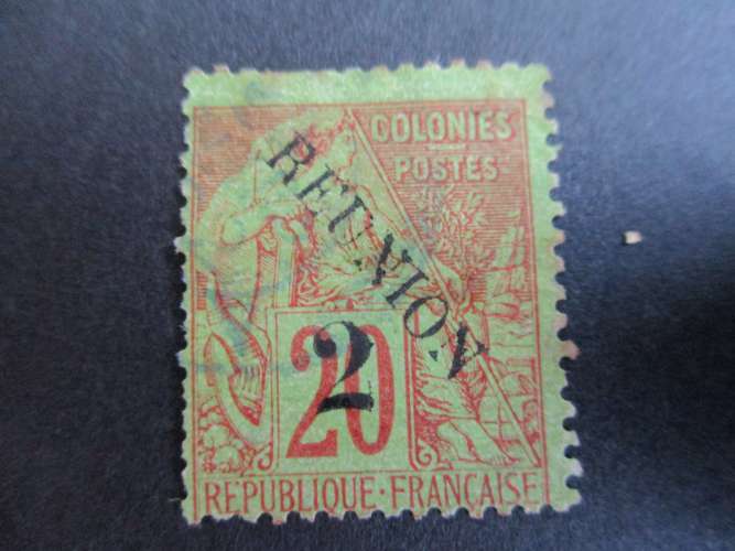 Réunion y & t 31 obl 1891