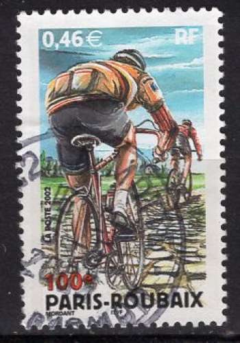 FRANCE 2002 SPORT CYCLISME 100 EME PARIS ROUBAIX  OBLITERE