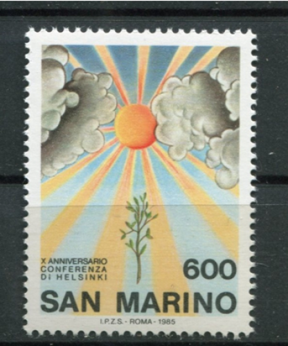 Saint-Marin (1985) - 10e anniversaire de la Conférence sur la sécurité et la coopération ** MNH