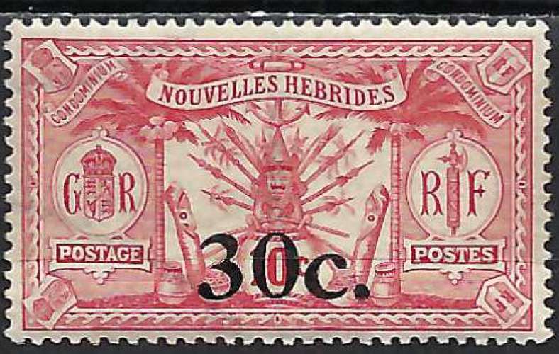 Nouvelles-Hébrides - 1924 - Y & T n° 74 - MH