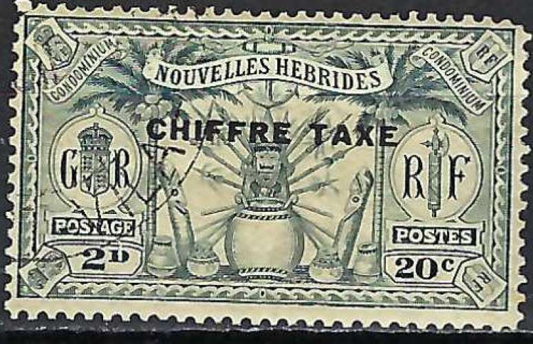 Nouvelles-Hébrides - 1925 - Y & T n° 2 Timbres-taxe - O.