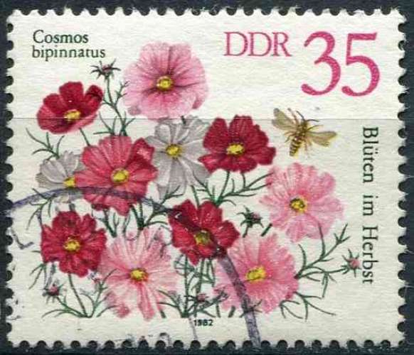 ALLEMAGNE RDA 1982 OBLITERE N° 2391 fleurs